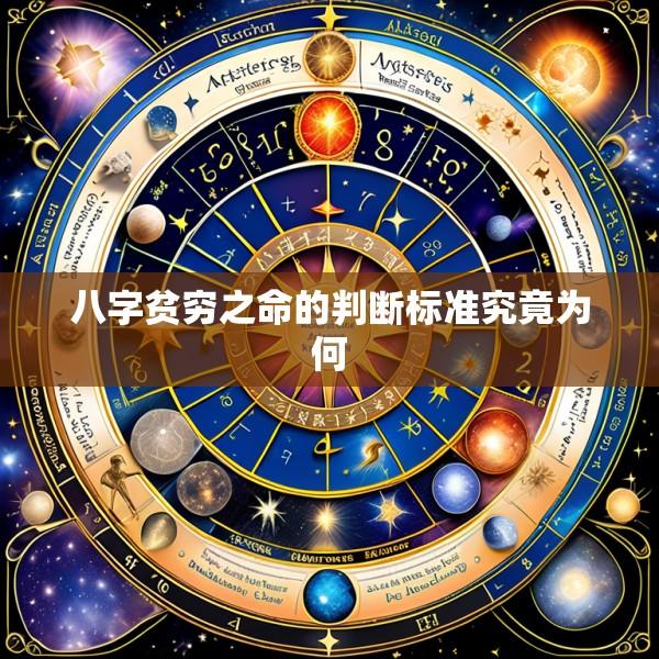 八字贫穷之命的判断标准究竟为何