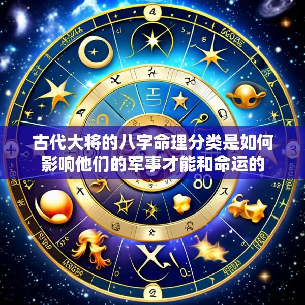 古代大将的八字命理分类是如何影响他们的军事才能和命运的