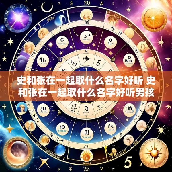 史和张在一起取什么名字好听 史和张在一起取什么名字好听男孩