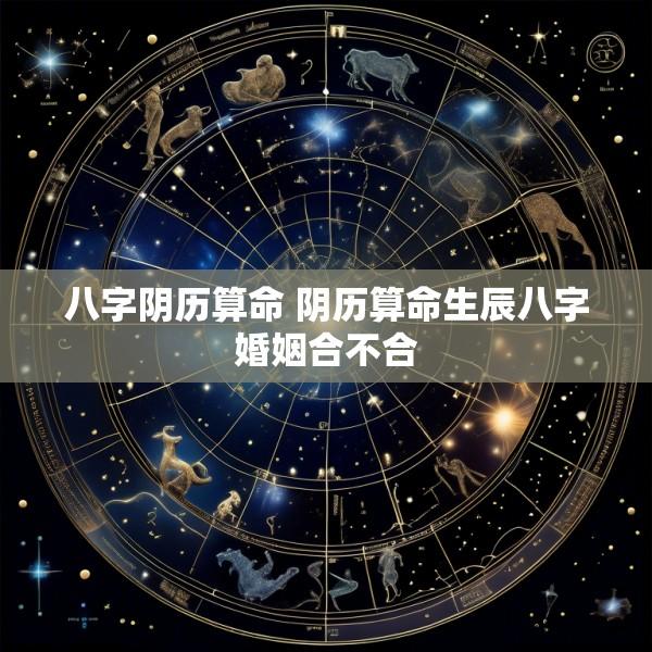 八字阴历算命 阴历算命生辰八字婚姻合不合