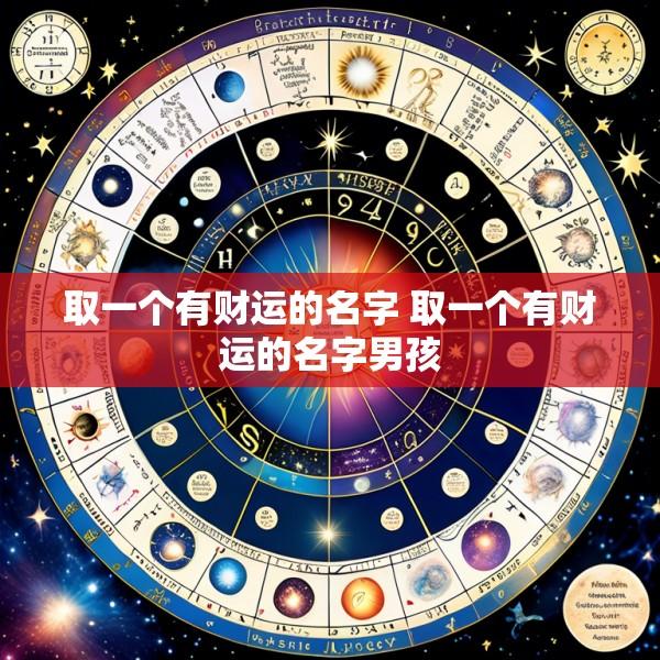 取一个有财运的名字 取一个有财运的名字男孩