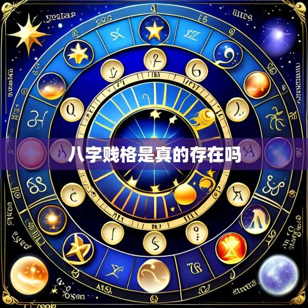 八字贱格是真的存在吗