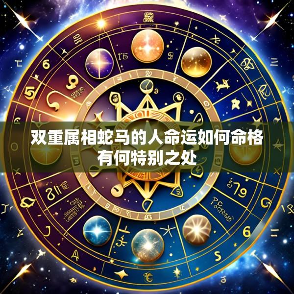 双重属相蛇马的人命运如何命格有何特别之处