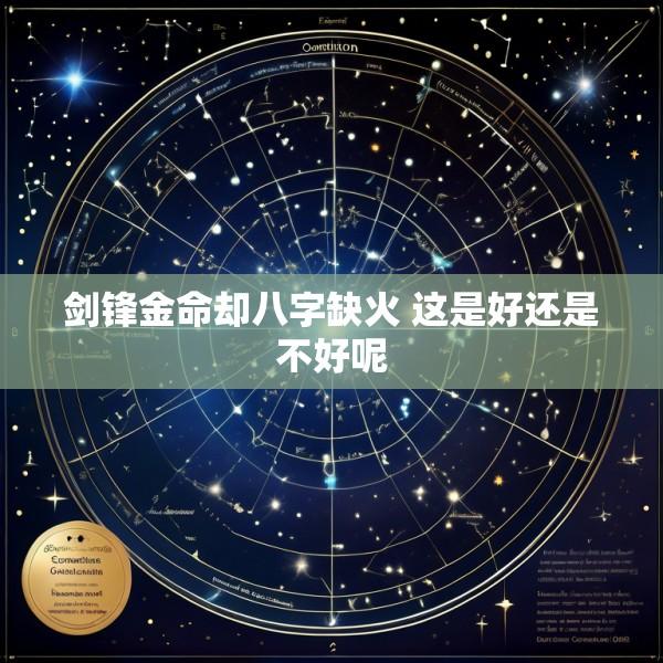 剑锋金命却八字缺火 这是好还是不好呢