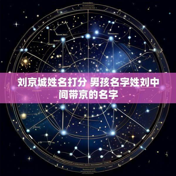 刘京城姓名打分 男孩名字姓刘中间带京的名字