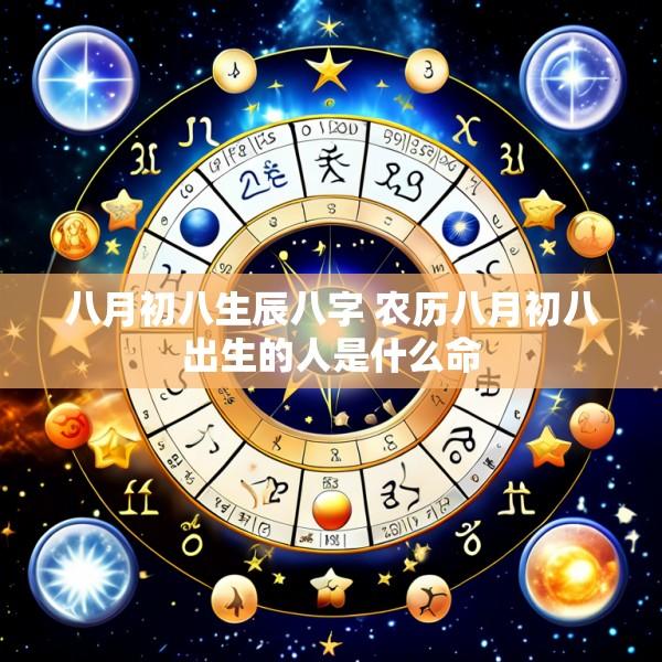 八月初八生辰八字 农历八月初八出生的人是什么命