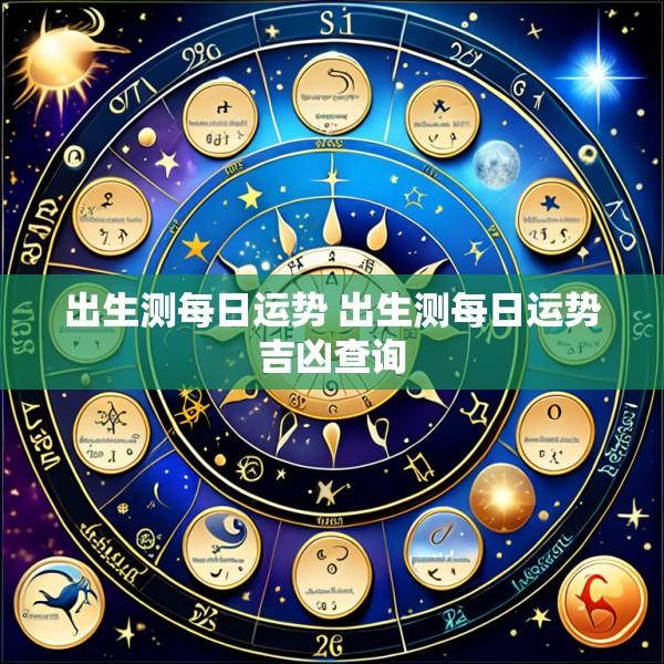 出生测每日运势 出生测每日运势吉凶查询