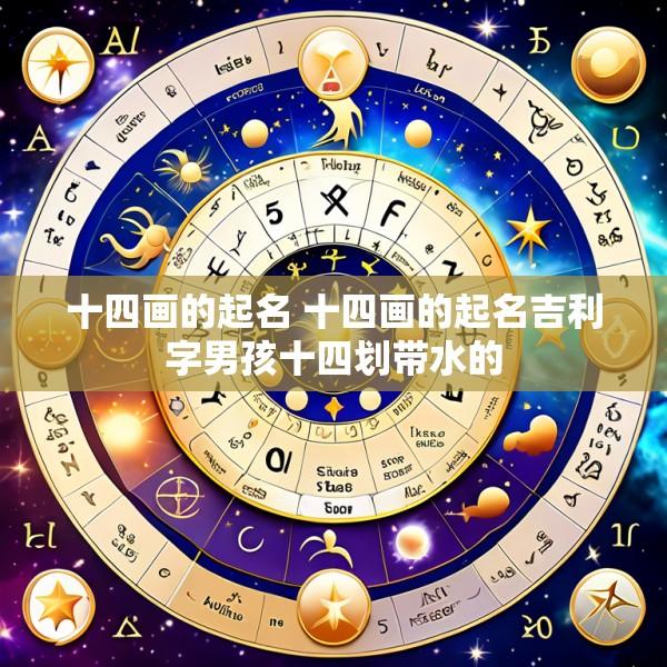 十四画的起名 十四画的起名吉利字男孩十四划带水的