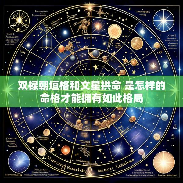 双禄朝垣格和文星拱命 是怎样的命格才能拥有如此格局