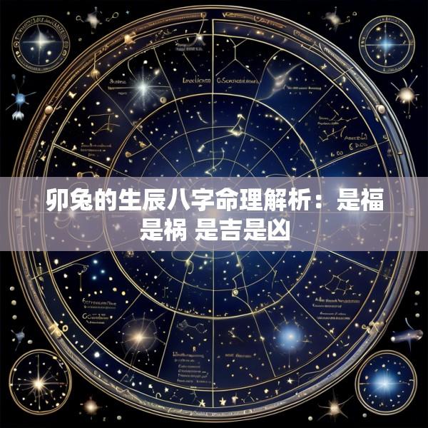 卯兔的生辰八字命理解析：是福是祸 是吉是凶