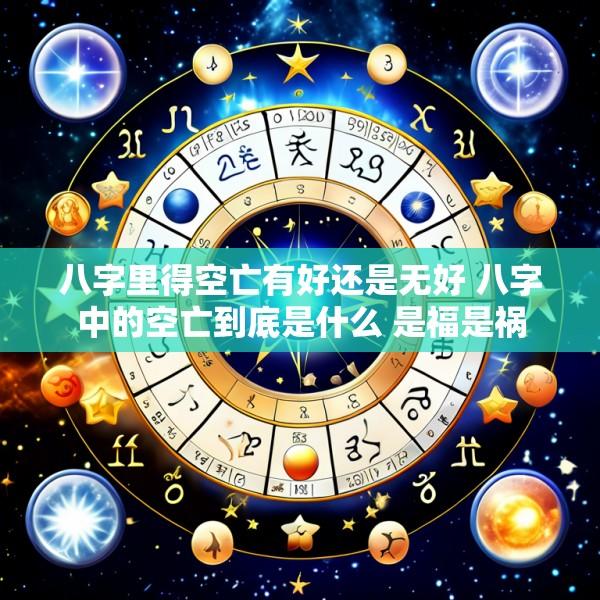 八字里得空亡有好还是无好 八字中的空亡到底是什么 是福是祸