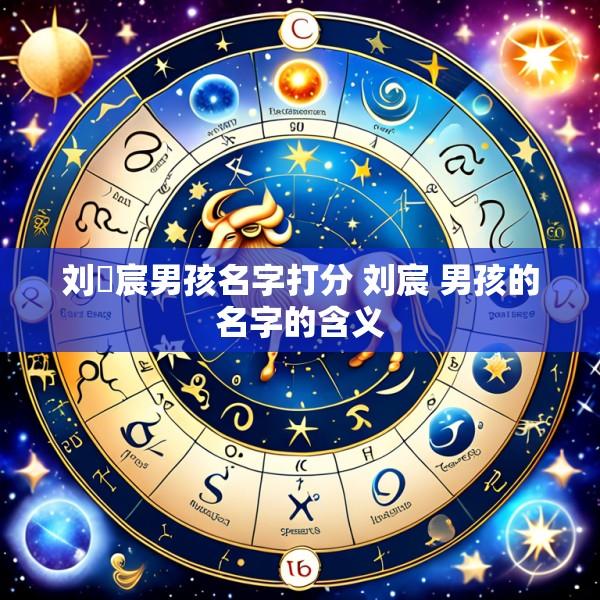 刘莯宸男孩名字打分 刘宸 男孩的名字的含义
