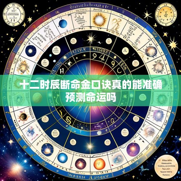 十二时辰断命金口诀真的能准确预测命运吗