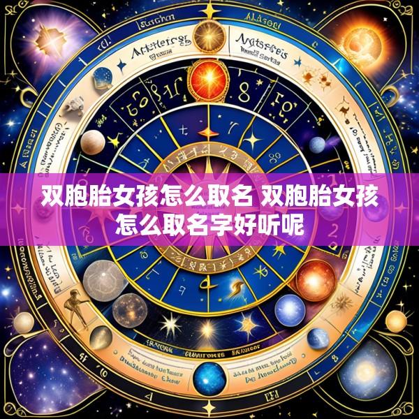 双胞胎女孩怎么取名 双胞胎女孩怎么取名字好听呢