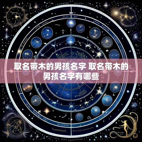 取名带木的男孩名字 取名带木的男孩名字有哪些