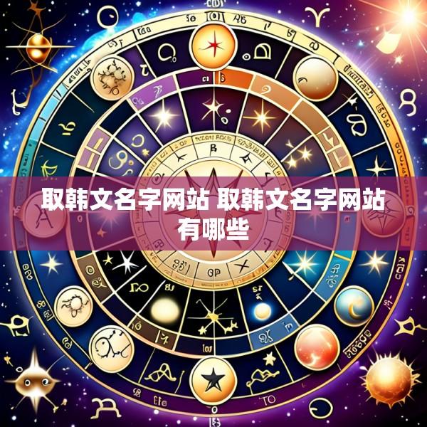 取韩文名字网站 取韩文名字网站有哪些
