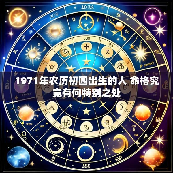 1971年农历初四出生的人 命格究竟有何特别之处