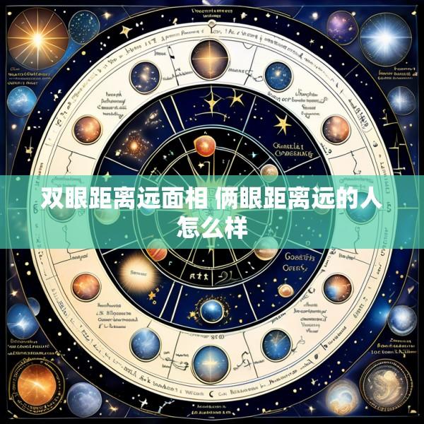 双眼距离远面相 俩眼距离远的人怎么样