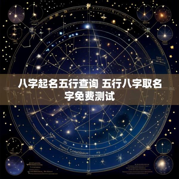 八字起名五行查询 五行八字取名字免费测试