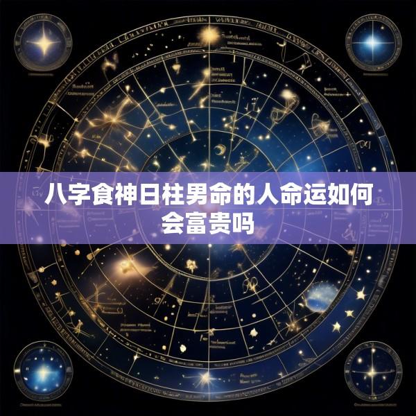 八字食神日柱男命的人命运如何会富贵吗