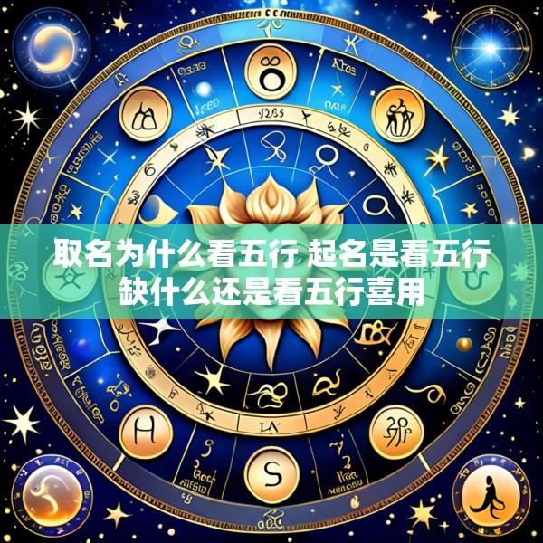取名为什么看五行 起名是看五行缺什么还是看五行喜用