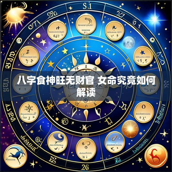八字食神旺无财官 女命究竟如何解读