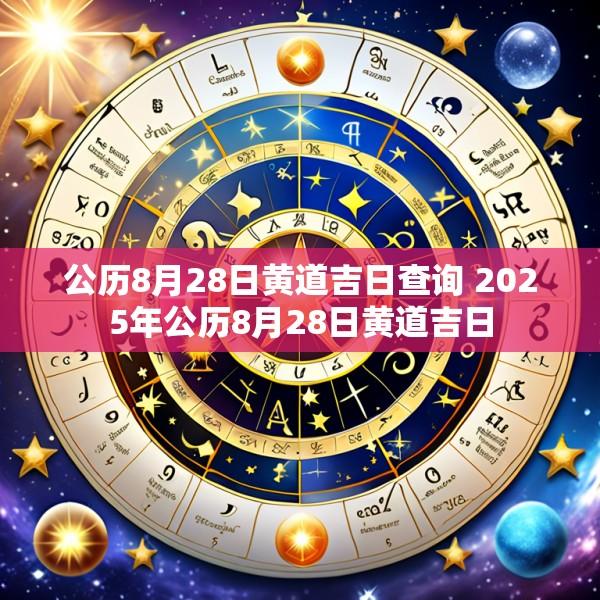 公历8月28日黄道吉日查询 2025年公历8月28日黄道吉日