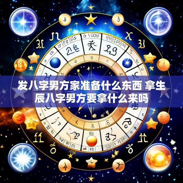 发八字男方家准备什么东西 拿生辰八字男方要拿什么来吗