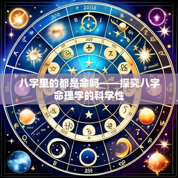 八字里的都是命吗——探究八字命理学的科学性