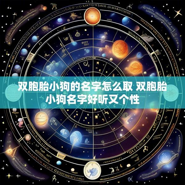 双胞胎小狗的名字怎么取 双胞胎小狗名字好听又个性