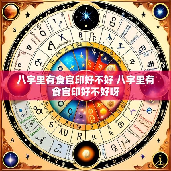 八字里有食官印好不好 八字里有食官印好不好呀