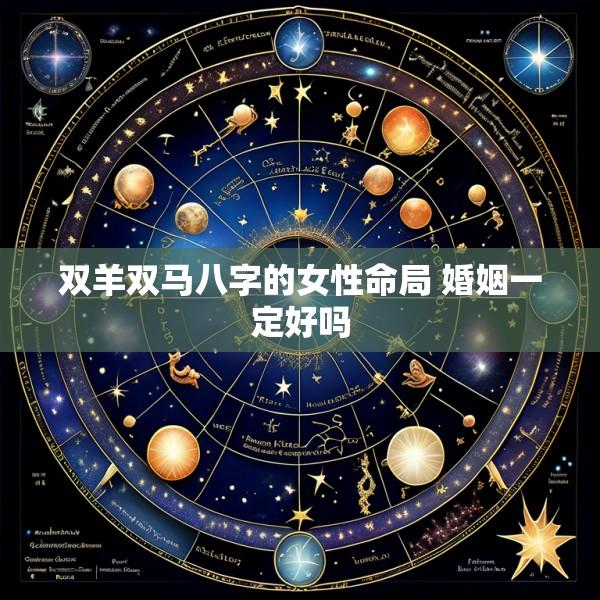 双羊双马八字的女性命局 婚姻一定好吗