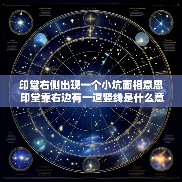 印堂右侧出现一个小坑面相意思 印堂靠右边有一道竖线是什么意思