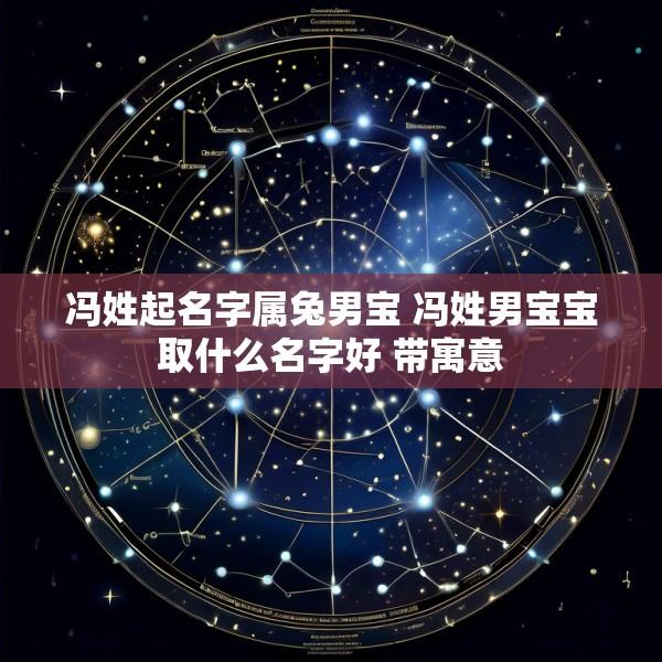 冯姓起名字属兔男宝 冯姓男宝宝取什么名字好 带寓意