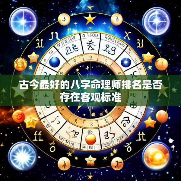古今最好的八字命理师排名是否存在客观标准