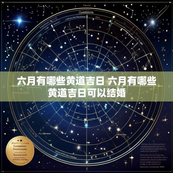 六月有哪些黄道吉日 六月有哪些黄道吉日可以结婚