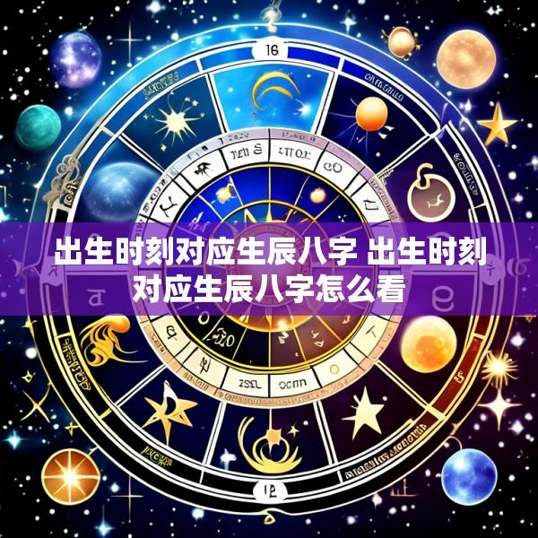 出生时刻对应生辰八字 出生时刻对应生辰八字怎么看