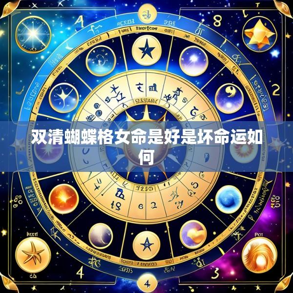 双清蝴蝶格女命是好是坏命运如何