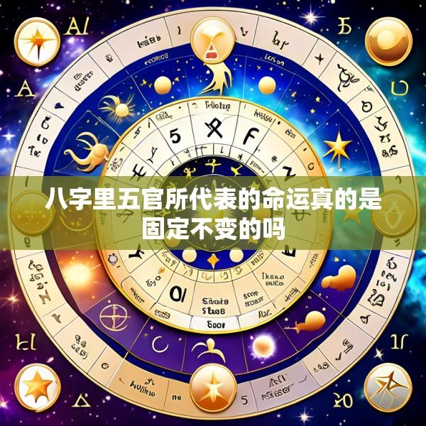 八字里五官所代表的命运真的是固定不变的吗
