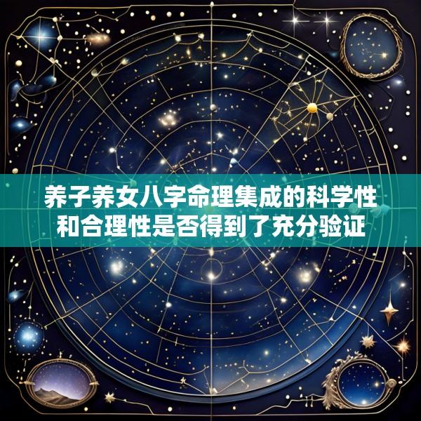 养子养女八字命理集成的科学性和合理性是否得到了充分验证