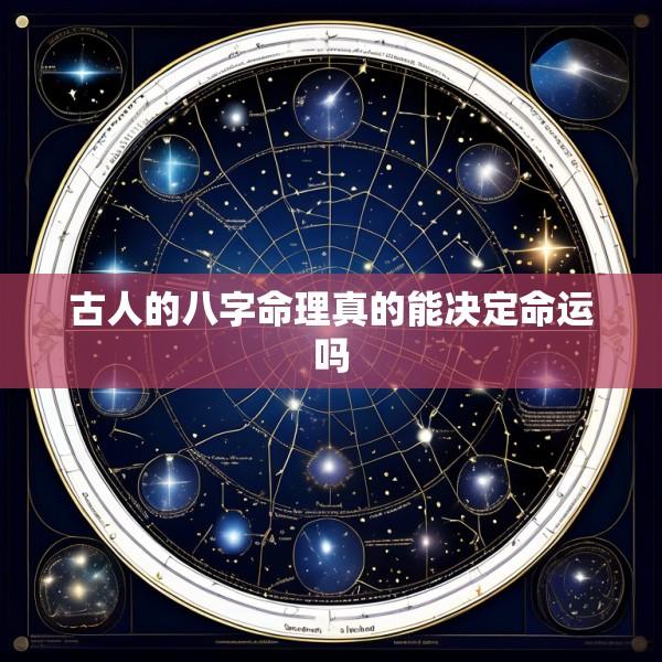 古人的八字命理真的能决定命运吗