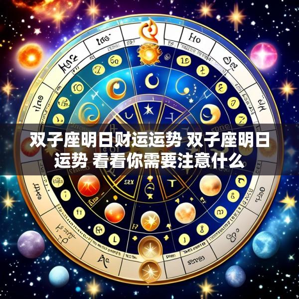 双子座明日财运运势 双子座明日运势 看看你需要注意什么
