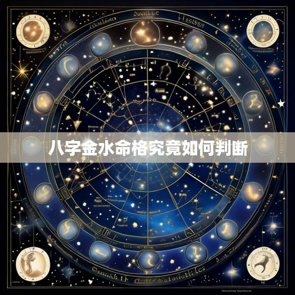 八字金水命格究竟如何判断
