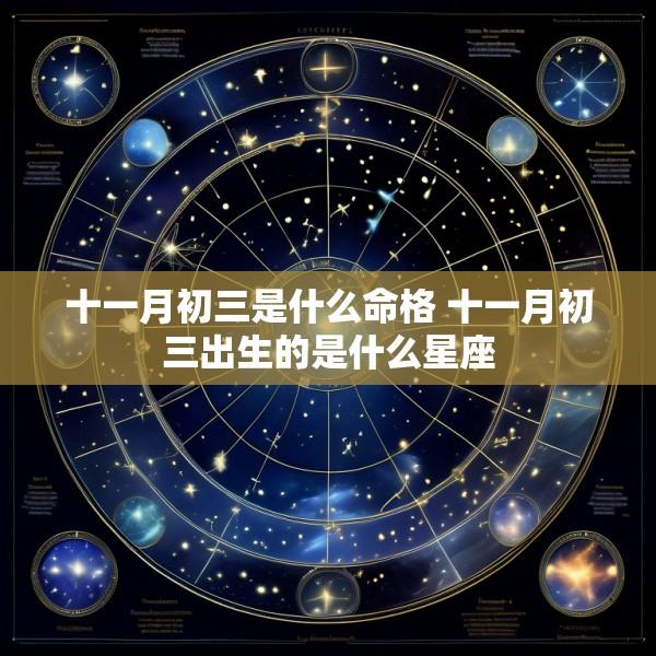 十一月初三是什么命格 十一月初三出生的是什么星座