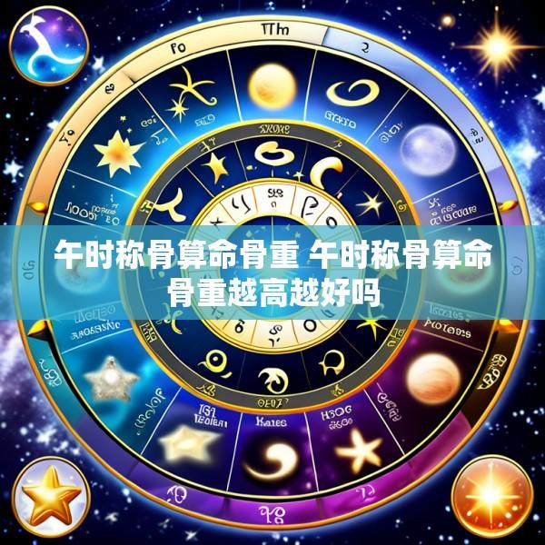 午时称骨算命骨重 午时称骨算命骨重越高越好吗
