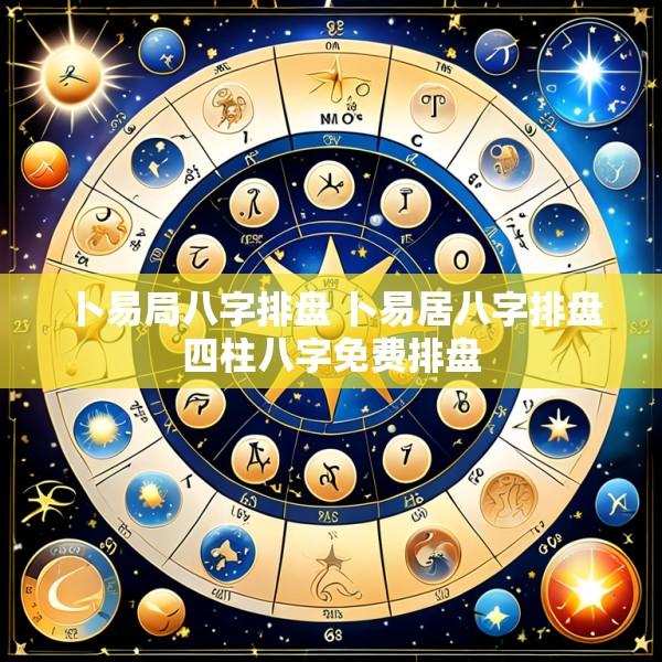 卜易局八字排盘 卜易居八字排盘四柱八字免费排盘