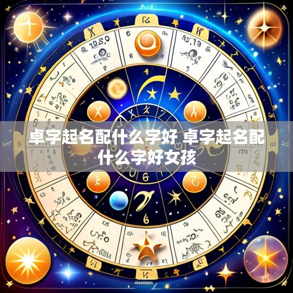 卓字起名配什么字好 卓字起名配什么字好女孩