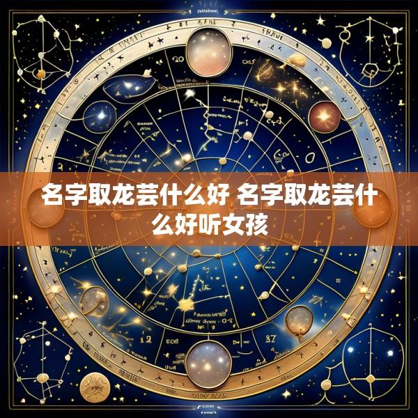 名字取龙芸什么好 名字取龙芸什么好听女孩