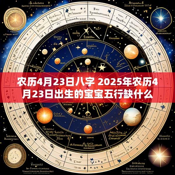 农历4月23日八字 2025年农历4月23日出生的宝宝五行缺什么