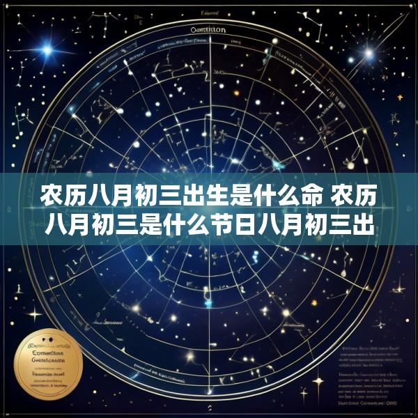 农历八月初三出生是什么命 农历八月初三是什么节日八月初三出生的人命运如何